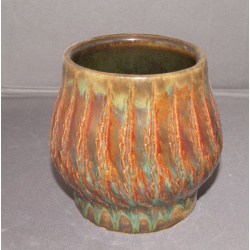 Texture brown small vase