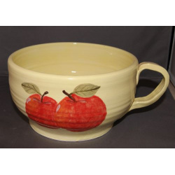 Yellow big mug fruit bowl