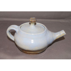 Small blue tea pot