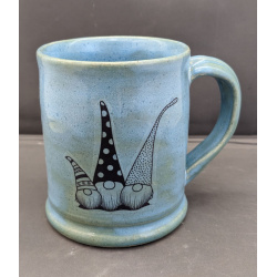 Blue gnome mug